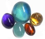 5 pcs Gemengde edelstenen - 43.21 ct - Gecertificeerd