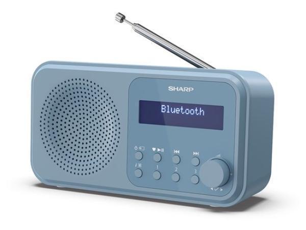 Veiling - Sharp DR-P420 Tokyo Portable DAB FM radio blauw, Audio, Tv en Foto, Radio's