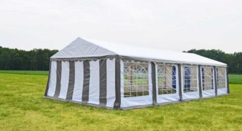 Classic Plus Partytent PVC 6x10x2 mtr in Wit-Grijs, Tuin en Terras, Partytenten, Partytent, Nieuw, 2 meter of meer, Verzenden