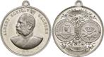 Zinnmedaille zum 70 Geburtstag 1898 Sachsen: Albert, 1873..., Postzegels en Munten, Penningen en Medailles, Verzenden