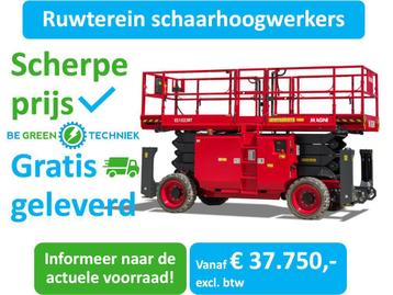 Magni elektrische Schaarhoogwerkers Ruw Terrein, vanaf: beschikbaar voor biedingen