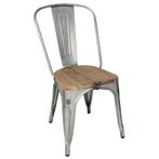Terrasstoel Bolero Bistro | Staal/Hout | 4 Stuks, Verzenden, Nieuw in verpakking