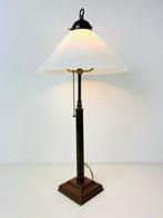 Bankierslamp - Antieke Franse bronzen lamp met trekkoord -