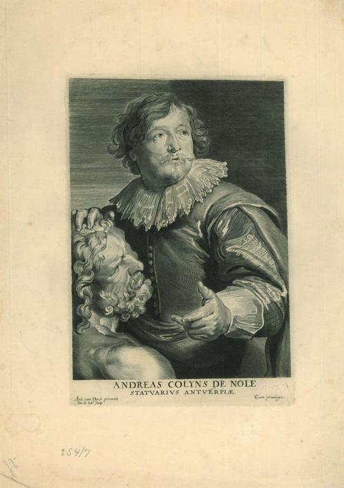 Portrait of Andreas de Nole, Antiek en Kunst, Kunst | Etsen en Gravures