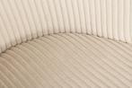 Design stoel LYON beige corduroy zwarte metalen poten -, Huis en Inrichting, Stoelen, Ophalen of Verzenden, Nieuw
