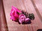 Corsage roos cpr 919 neonpink/fuchsiaroze zuurstokroze roze, Hobby en Vrije tijd, Knutselen, Ophalen of Verzenden, Nieuw