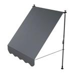 Klemluifel Kapstadt - 150x120 cm - Grijs, Tuin en Terras, Zonneschermen, Verzenden, Nieuw