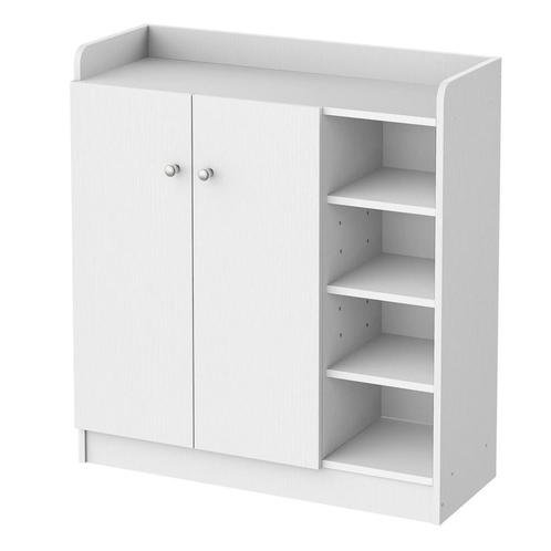 TRUUSK Schoenenkast Schoenenrek Dressoir Met 2 Deuren En 4 V, Huis en Inrichting, Kasten | Schoenenkasten, Nieuw, Verzenden