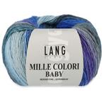 Lang Yarns Mille Colori Baby - 88 petrol/jeans/lila/grijs, Hobby en Vrije tijd, Breien en Haken, Ophalen of Verzenden, Nieuw