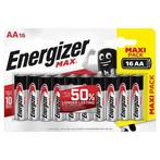 Energizer MAX 16 stuks Alkaline-Batterijen | MAXI Pack | AA, Audio, Tv en Foto, Accu's en Batterijen, Nieuw