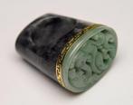 Zonder Minimumprijs - Ring - 14 karaat Geel goud Jade, Sieraden, Tassen en Uiterlijk, Ringen, Nieuw