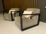 Veiling: Zizeau Fauteuils met Kussens, Set van 2, Huis en Inrichting, Fauteuils, Zo goed als nieuw, Hout