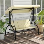 TRUUSK Outsuuny 2 In 1 Hollywood Schommel Met Ligfunctie 3-z, Tuin en Terras, Overige Tuin en Terras, Verzenden, Nieuw
