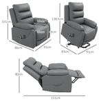 TRUUSK TV-stoel Met Opsta-hulp Tot 180 Kg, Elektrische Relax, Huis en Inrichting, Fauteuils, Verzenden, Nieuw