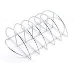 Grill Guru Spare Rib Rack Deluxe – RVS – 40 cm – Spare, Tuin en Terras, Houtskoolbarbecues, Verzenden, Nieuw