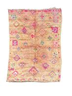 Boho Chic Vintage Marokkaans Boujad Vloerkleed - Roze, Huis en Inrichting, Stoffering | Tapijten en Kleden, Nieuw