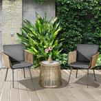 3-delige Zitgroep, 2 Stoelen, Bijzettafel, Zit- & Rugkussens, Verzenden, Nieuw