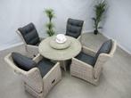 Te velde tuinset bombay ronde tafel + lazy susan, Wicker, Nieuw, Tuinset