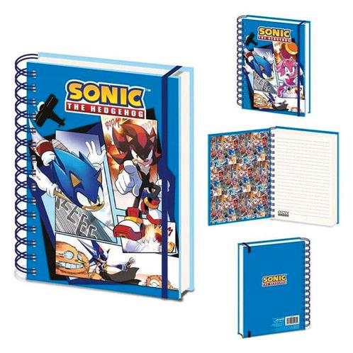 Notitieboek Sonic the Hedgehog 3D Front - A5 Gelinieerd Ring, Diversen, Schrijfwaren, Nieuw, Ophalen of Verzenden