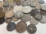 Wereld. Lot of 15 silver coins, 57 world coins total (Zonder