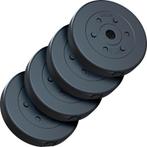 ScSPORTS Halterschijven set 20 kg - 4 x 5 kg - Kunststof, Verzenden, Nieuw