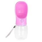 Honden drinkfles on the go met drinkcup 350 ml roze, Dieren en Toebehoren, Overige Dieren-accessoires, Ophalen of Verzenden, Nieuw