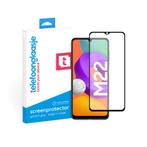 Samsung Galaxy M22 screenprotector gehard glas Edge to Edge, Nieuw, Bescherming