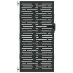 Tuinpoort Corten | B-keuze | Scherpe Prijs, Met poort, Nieuw, Ophalen of Verzenden, Tuinhek