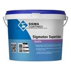 Sigmatex Superlatex Satin - Ral 9005 zwart - 1 liter, Doe-het-zelf en Verbouw, Verf, Beits en Lak, Nieuw, Verzenden