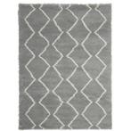 Vloerkleed hoogpolig - grijs - 200x300 cm - berber stijl -, Huis en Inrichting, Nieuw, Verzenden