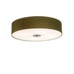 Landelijke plafondlamp groen 50 cm - Drum Jute, Nieuw, Overige materialen, Modern