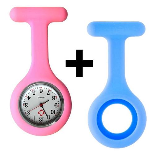 Fako® - Verpleegstershorloge - Siliconen Duo - Baby, Sieraden, Tassen en Uiterlijk, Horloges | Dames, Verzenden