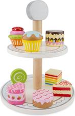 New Classic Toys - Houten Etagère met Cakejes - Speelgoed, Ophalen of Verzenden, Zo goed als nieuw