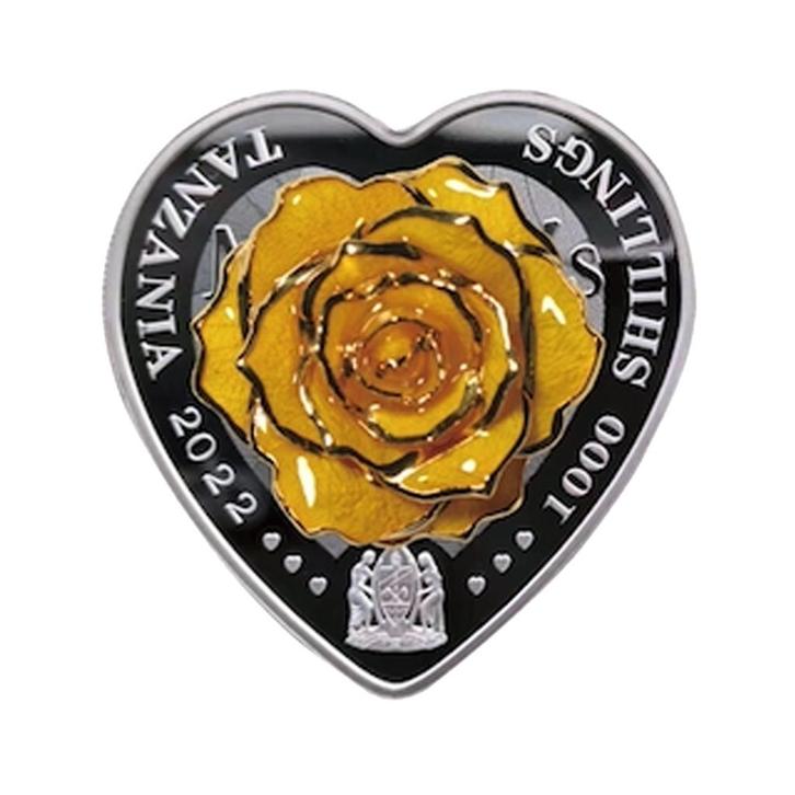 Zilveren proof munt Mother’s Day Forever Rose Panda 2022, Postzegels en Munten, Edelmetalen en Baren, Verzenden