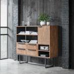 *WOONWINKEL* DTP Home Odeon Hoog Dressoir Teak Hout, Nieuw, Verzenden