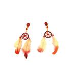 Dromenvanger oorbellen van hout - Sieraden, Verzenden, Nieuw