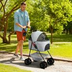 TRUUSK 3-in-1 Hondenbuggy en Kattenwagen - Opvouwbaar met Dr, Dieren en Toebehoren, Honden-accessoires, Verzenden, Nieuw