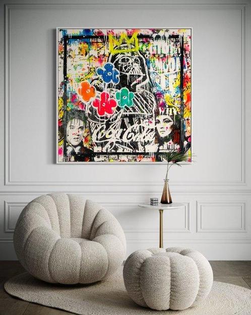 Mikko (1982) - Darth Vader Warhol Flowers - XL (No reserve, Antiek en Kunst, Kunst | Schilderijen | Modern