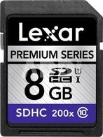 Lexar SDHC Geheugenkaart 8GB Premium 200x (Class 10) (Nieuw), Verzenden, Nieuw