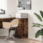 vidaXL Dressoir met lade Gerookt eiken 38 x 34,5 x 75 cm, Huis en Inrichting, Verzenden, Nieuw, Overige houtsoorten, Minder dan 50 cm