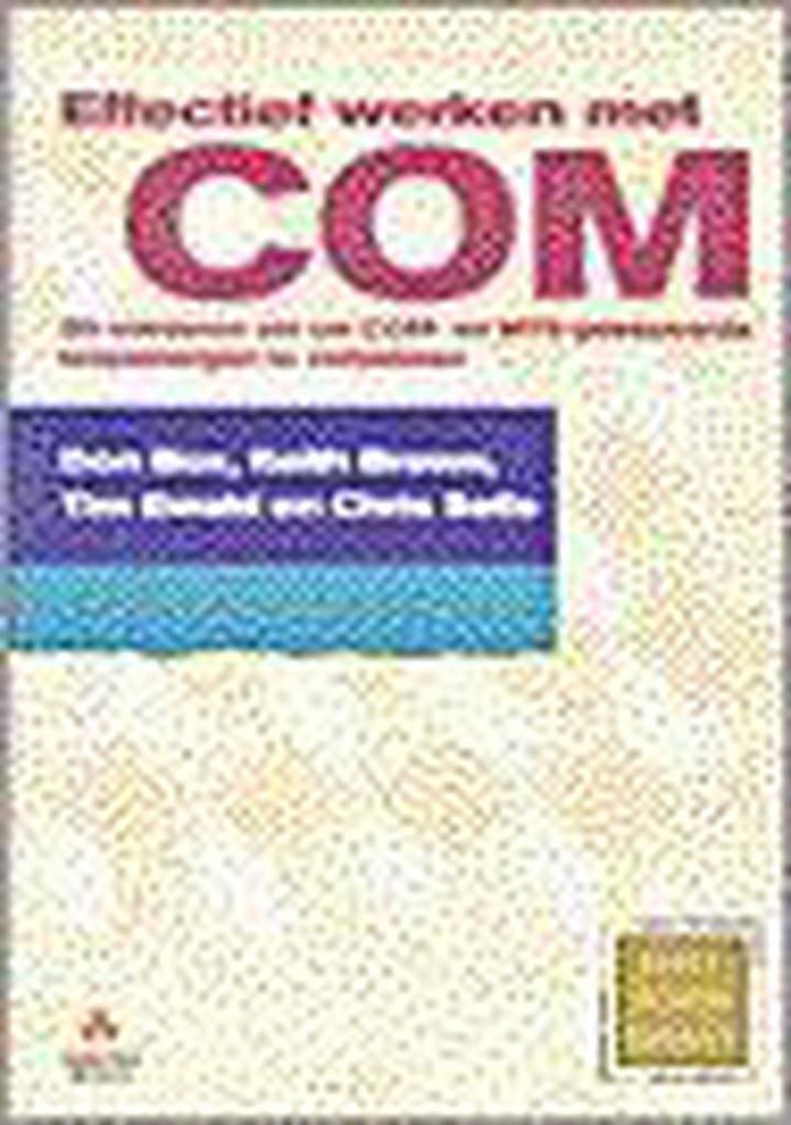 Effectief werken met COM 9789043001915 Box, Boeken, Informatica en Computer, Gelezen, Verzenden