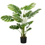 TRUUSK Kunstmatige Monstera 120cm Kunstplant Met Bloempot En, Huis en Inrichting, Verzenden, Nieuw
