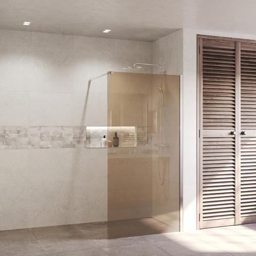 BWS Inloopdouche Pro Line Brons Glas 140x200 8mm Nano, Doe-het-zelf en Verbouw, Sanitair, Douche, Nieuw, Ophalen of Verzenden