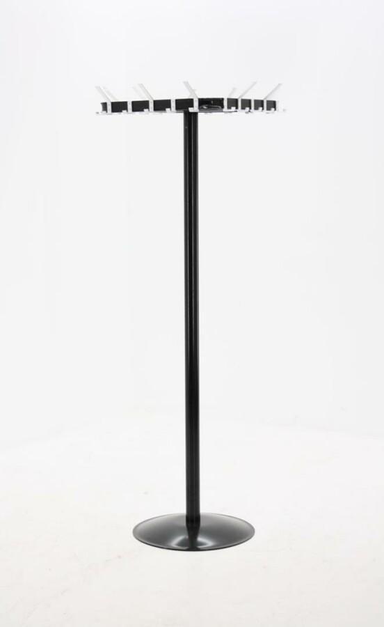 Garderobe - kapstok - staand - zwart - aluminium - 16 haken, Huis en Inrichting, Woonaccessoires | Kapstokken, Overige typen, Gebruikt