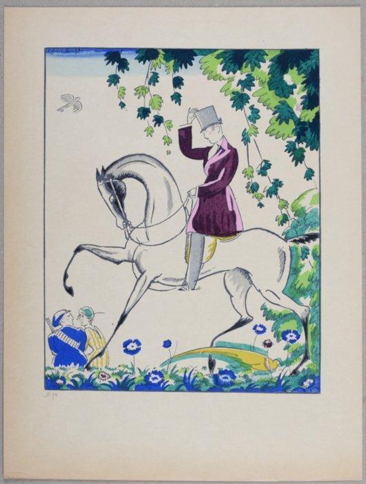 Robert Bonfils (1886-1971) - Le Cavalier, Antiek en Kunst, Kunst | Designobjecten
