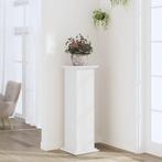vidaXL Plantenstandaard 33x33x100 cm bewerkt hout wit, Verzenden, Nieuw