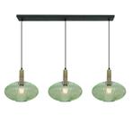 Retro hanglamp groen, Charlois, Huis en Inrichting, Lampen | Hanglampen, Nieuw, Ophalen of Verzenden, Glas, 75 cm of meer