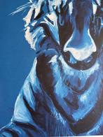 Monory Jacques (1924- ) - Tigre rugissant en bleu