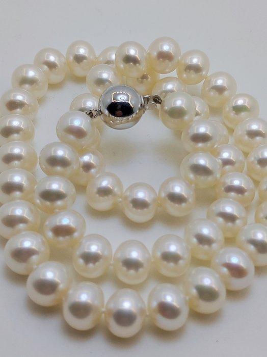 Zonder minimumprijs - Kralensnoer - 14 karaat Witgoud Parel, Sieraden, Tassen en Uiterlijk, Antieke sieraden