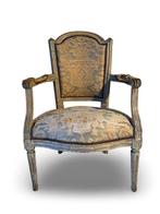 Fauteuil en cabriolet - Polychroom hout, Antiek en Kunst